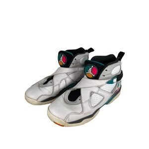 AIR JORDAN 8 RETRO GS SOUTH BEACH BOYS SNEAKERS SHOES 305368-113 SIZE 7Y No Lace